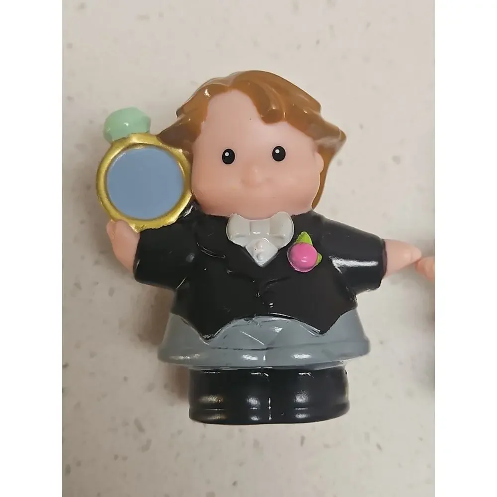 Fisher Price Little People Lot Wedding Bride Groom PVC‎ Figures Cake Toppers